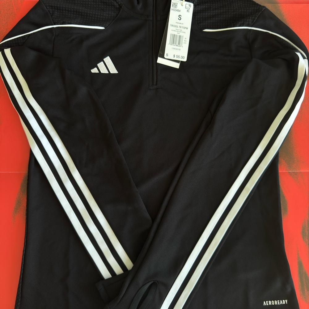 Adidas Aeroready Black and White Track Top